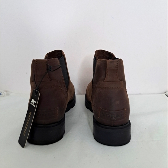 Sorel Emelie III chelsea waterproof boot brown 7 NWT - Picture 8 of 10